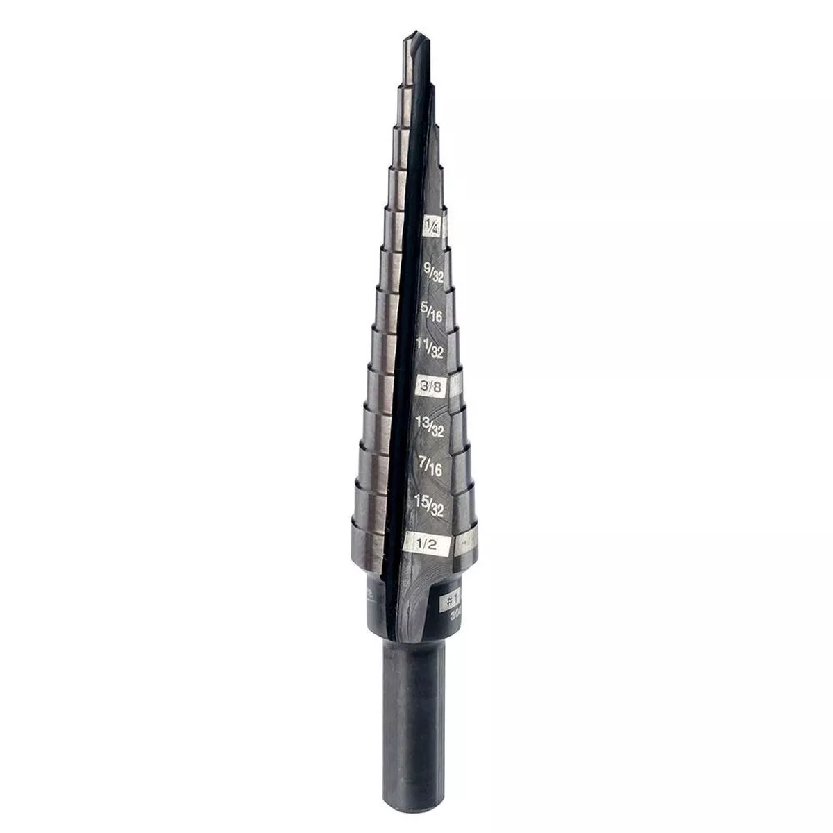 #1 Step Drill Bit, 1/8" - 1/2" by 1/32"