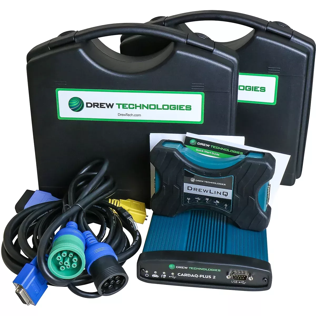 CarDAQ Plus2 and DrewLinQ device kit bundle DRWMASTER-BUNDLE Drew Technologies Inc.