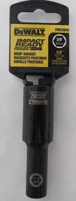 Dewalt DW22842 Impact Ready Deep Socket 3/8" 1/2 Dr