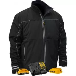 DeWalt Heated Black Lightweight Soft Shell Jacket Kit (S)