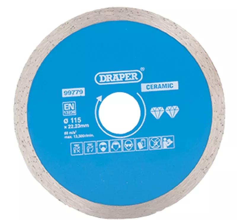 DRAPER 115mm Continuous Diamond Blade