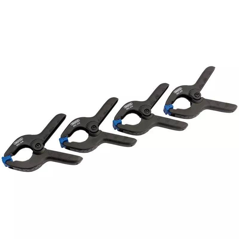 Draper Tools 40mm Capacity Spring Clamp Set, 4 Pce