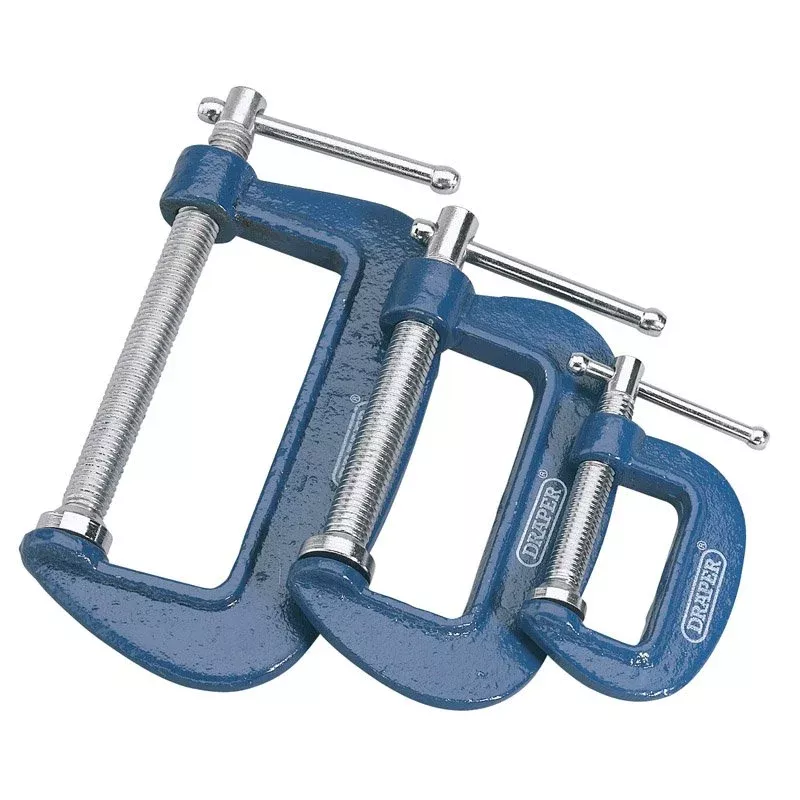 Draper Tools C Clamp Set, 3 Pce