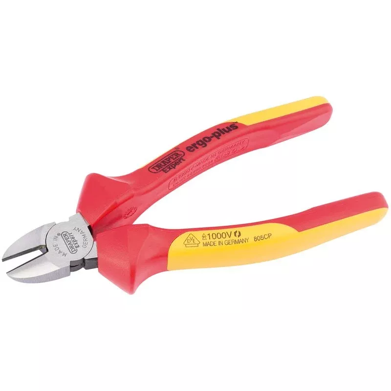 Draper Tools Expert 180mm Ergo Plus Fully Insulated VDE Diagonal Side Cutters