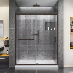 DreamLine DL-6971C-06CL The DreamLine Infinity-Z sliding shower or tub door offers classic style with a modern touch. The Infinity-Z will transform your bathroom with a beautiful balance of functionality, elegance and sophistication. A variety of