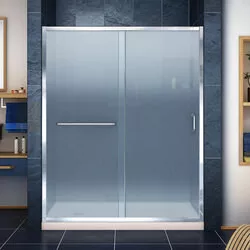 DreamLine DL-6971L-22-01F The DreamLine Infinity-Z sliding shower or tub door offers classic style with a modern touch. The Infinity-Z will transform your bathroom with a beautiful balance of functionality, elegance and sophistication. A variety of