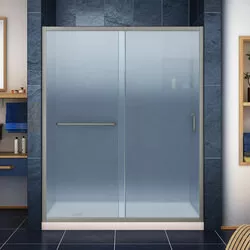 DreamLine DL-6971L-22-04F The DreamLine Infinity-Z sliding shower or tub door offers classic style with a modern touch. The Infinity-Z will transform your bathroom with a beautiful balance of functionality, elegance and sophistication. A variety of