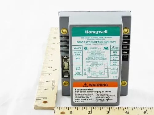 Honeywell S89C1087 Single-rod Hot Surface Ignition Control with 6 Second Trial and Lockout Timing