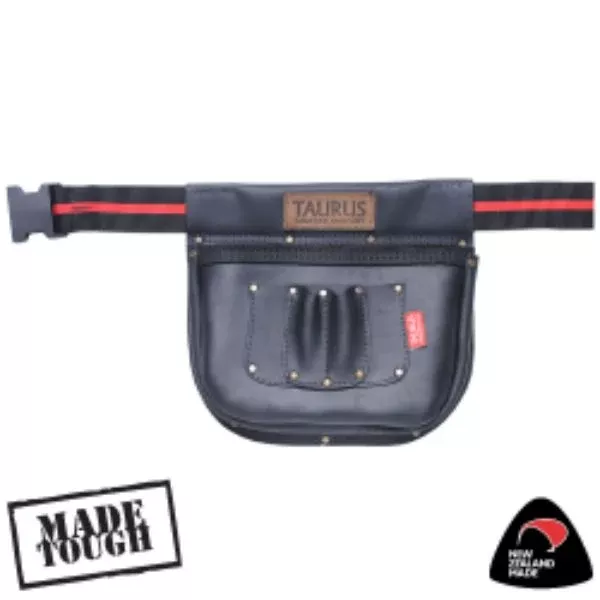 Taurus Full Leather 3 Pocket Nail Bag