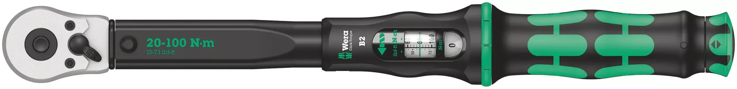 Wera Click-Torque B2 Torque wrench Drive 20 - 100 Nm 05075611001