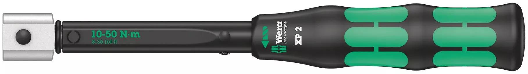 Wera Click Torque XP2 Click-Torque Pre-set Adjustable Torque Wrench for Insert Tools, 10-50 Nm - WE 05075671001