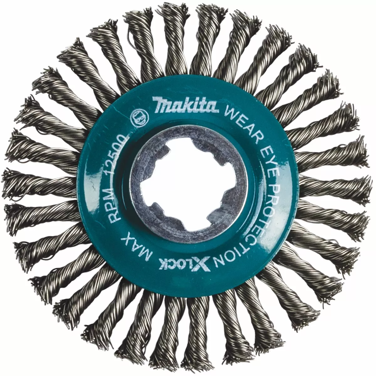 XLOCK 41/2" Carbon Steel Stringer Bead Twist Wire Wheel