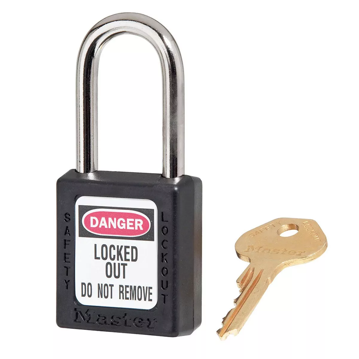 Zenex Thermoplastic Safety Padlock Black